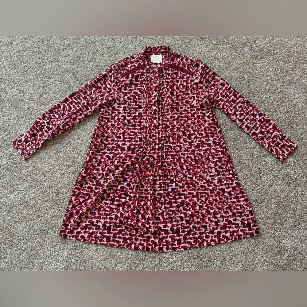 Kate Spade New York 100% Silk Shift Dress | Large